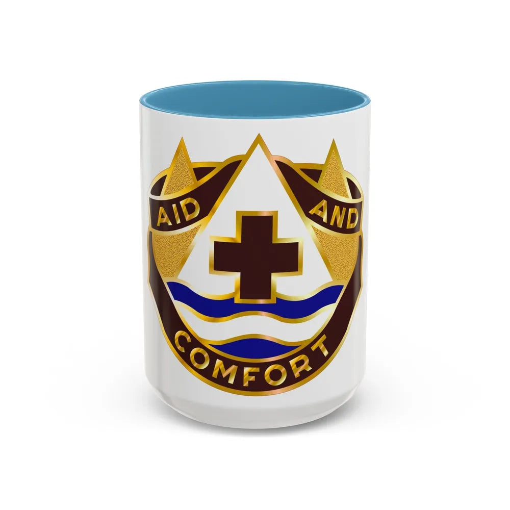 82 Field Hospital (U.S. Army) Accent Coffee Mug-15oz-Light Blue-Go Mug Yourself