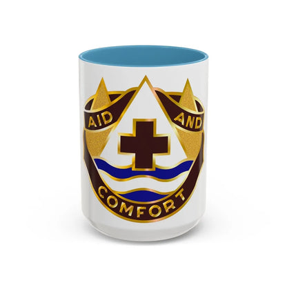 82 Field Hospital (U.S. Army) Accent Coffee Mug-15oz-Light Blue-Go Mug Yourself