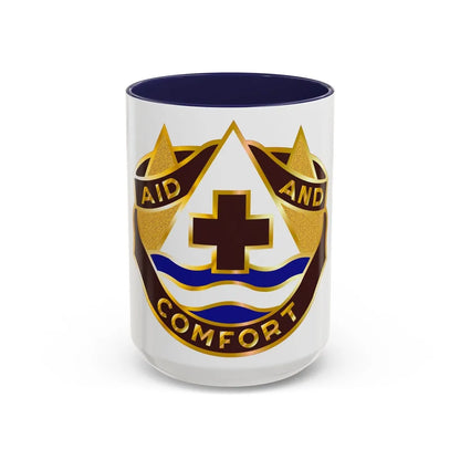 82 Field Hospital (U.S. Army) Accent Coffee Mug-15oz-Navy-Go Mug Yourself