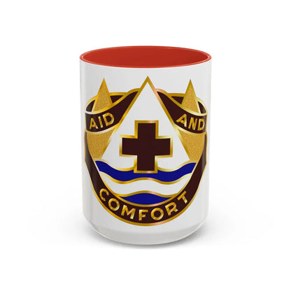 82 Field Hospital (U.S. Army) Accent Coffee Mug-15oz-Red-Go Mug Yourself