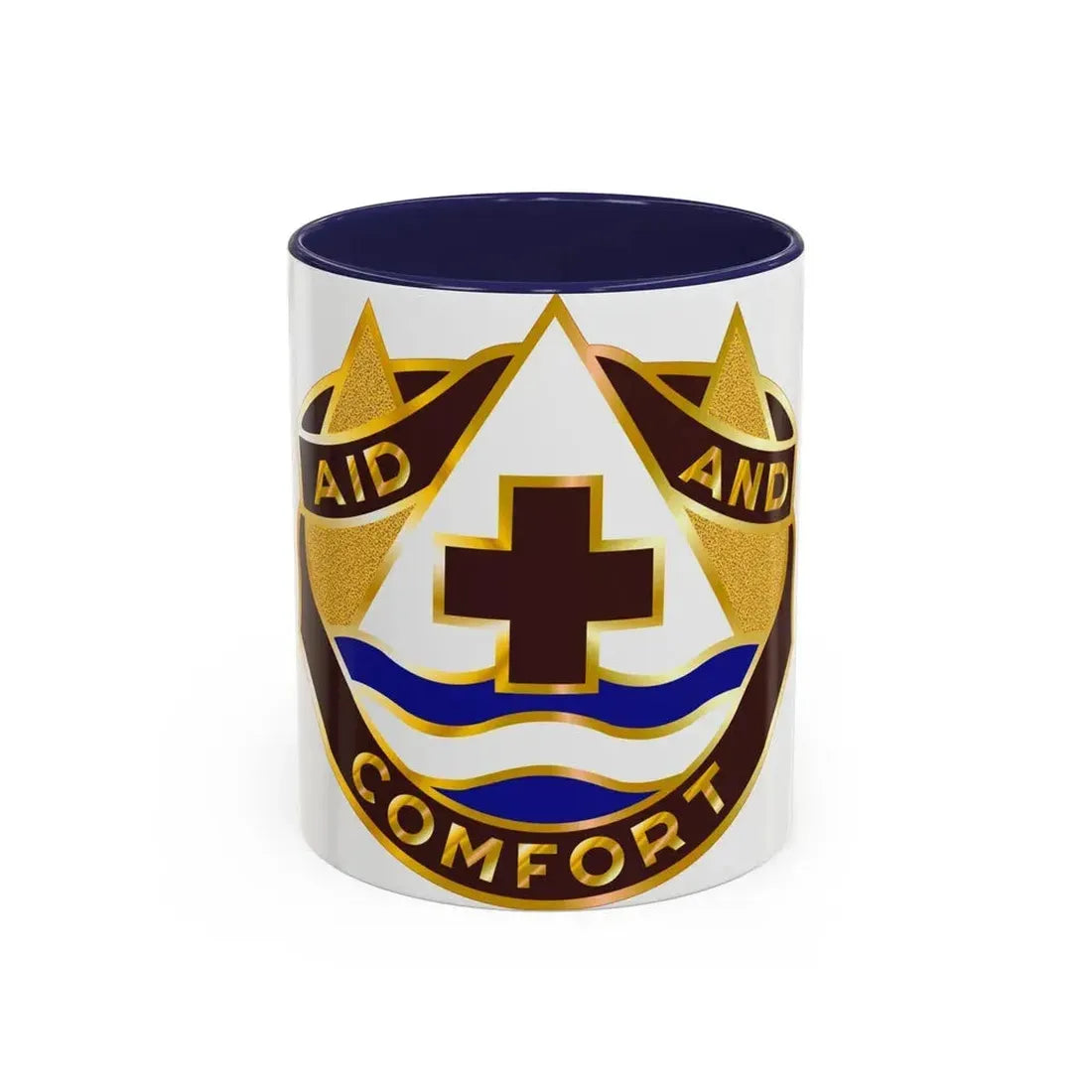 82 Field Hospital (U.S. Army) Accent Coffee Mug 11oz Navy - Go Mug Yourself