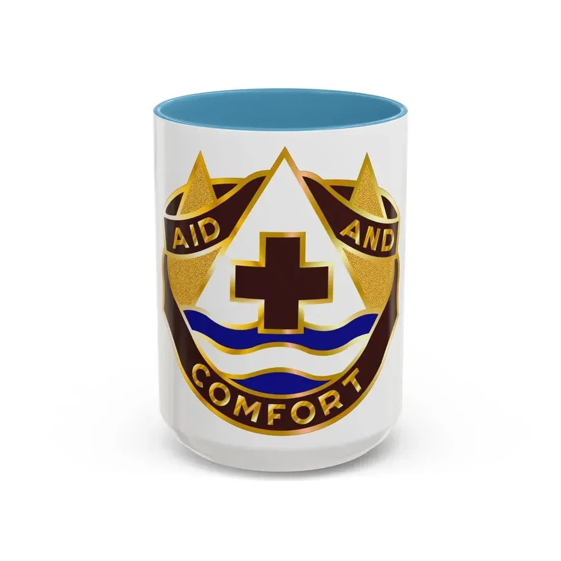 82 Field Hospital (U.S. Army) Accent Coffee Mug 15oz Light Blue - Go Mug Yourself