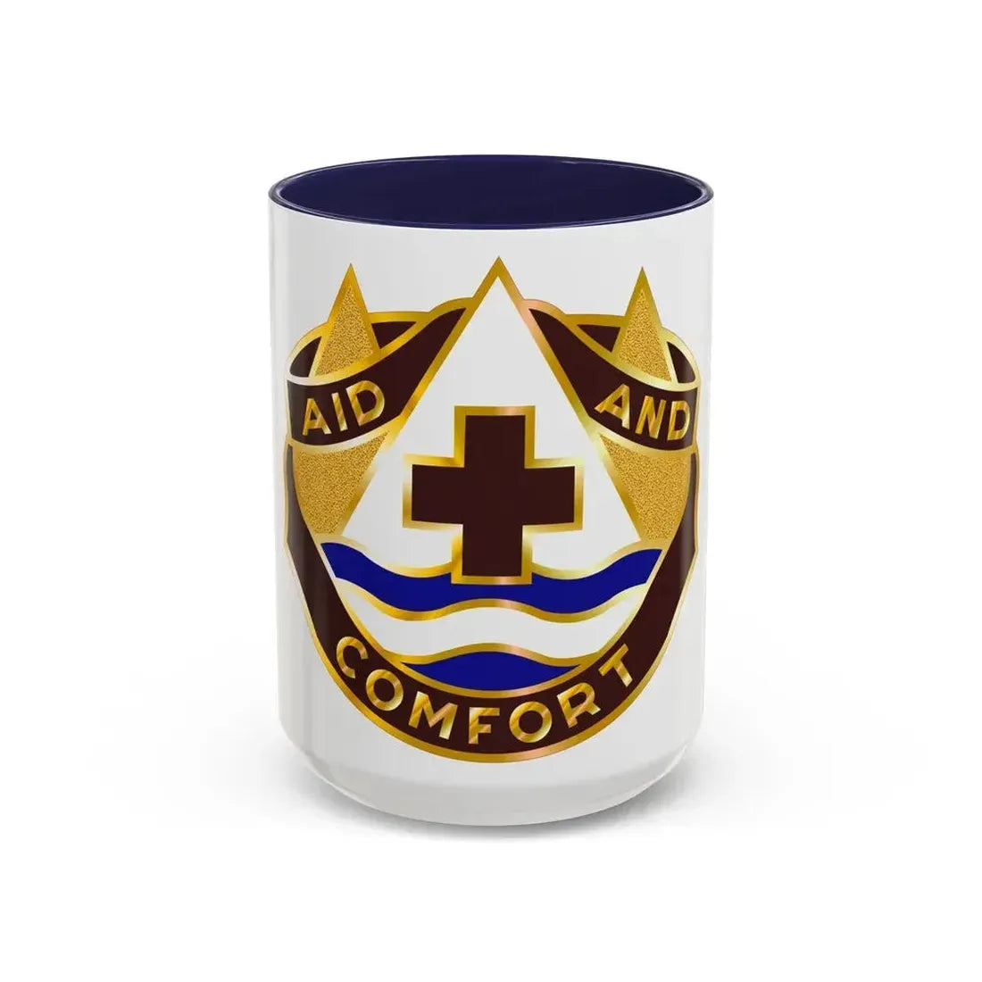 82 Field Hospital (U.S. Army) Accent Coffee Mug 15oz Navy - Go Mug Yourself