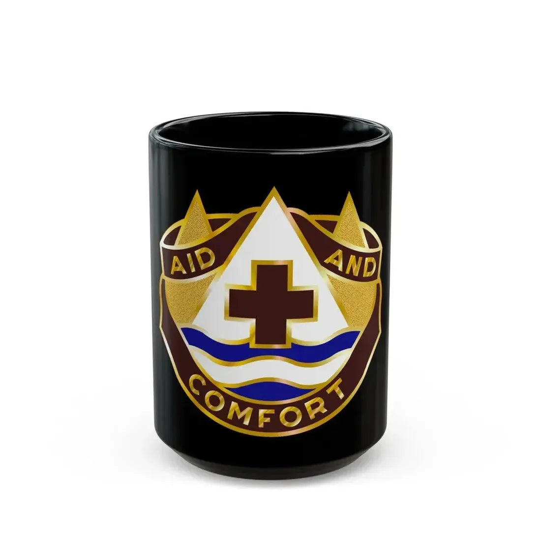 82 Field Hospital (U.S. Army) Black Coffee Mug 15oz - Go Mug Yourself