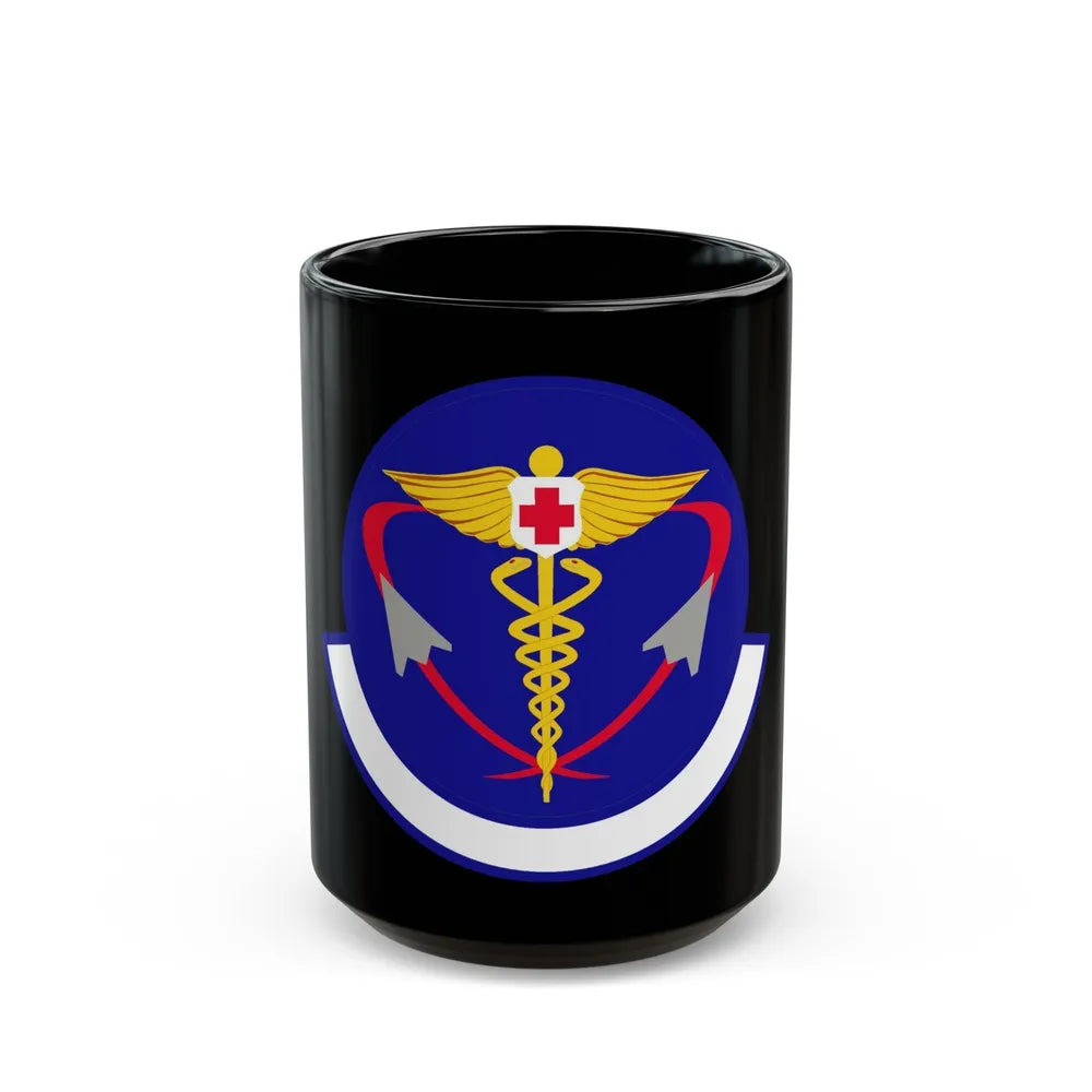 82 Operational Medical Readiness Squadron AETC (U.S. Air Force) Black Coffee Mug-15oz-Go Mug Yourself