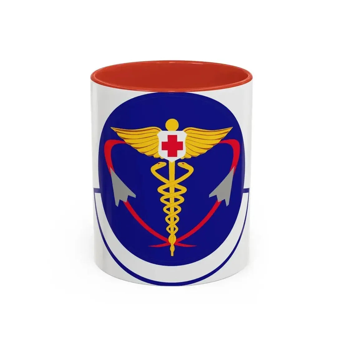 82 Operational Medical Readiness Squadron AETC (U.S. Air Force) Accent Coffee Mug 11oz Red - Go Mug Yourself