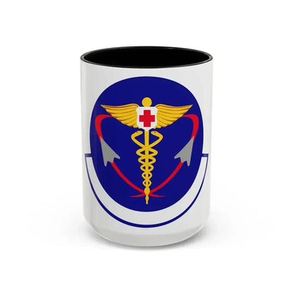 82 Operational Medical Readiness Squadron AETC (U.S. Air Force) Accent Coffee Mug 15oz Black - Go Mug Yourself