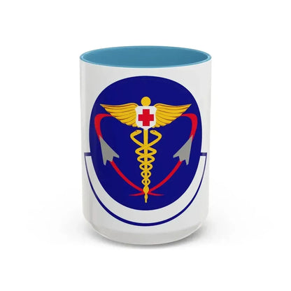 82 Operational Medical Readiness Squadron AETC (U.S. Air Force) Accent Coffee Mug 15oz Light Blue - Go Mug Yourself