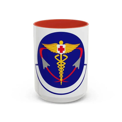 82 Operational Medical Readiness Squadron AETC (U.S. Air Force) Accent Coffee Mug 15oz Red - Go Mug Yourself