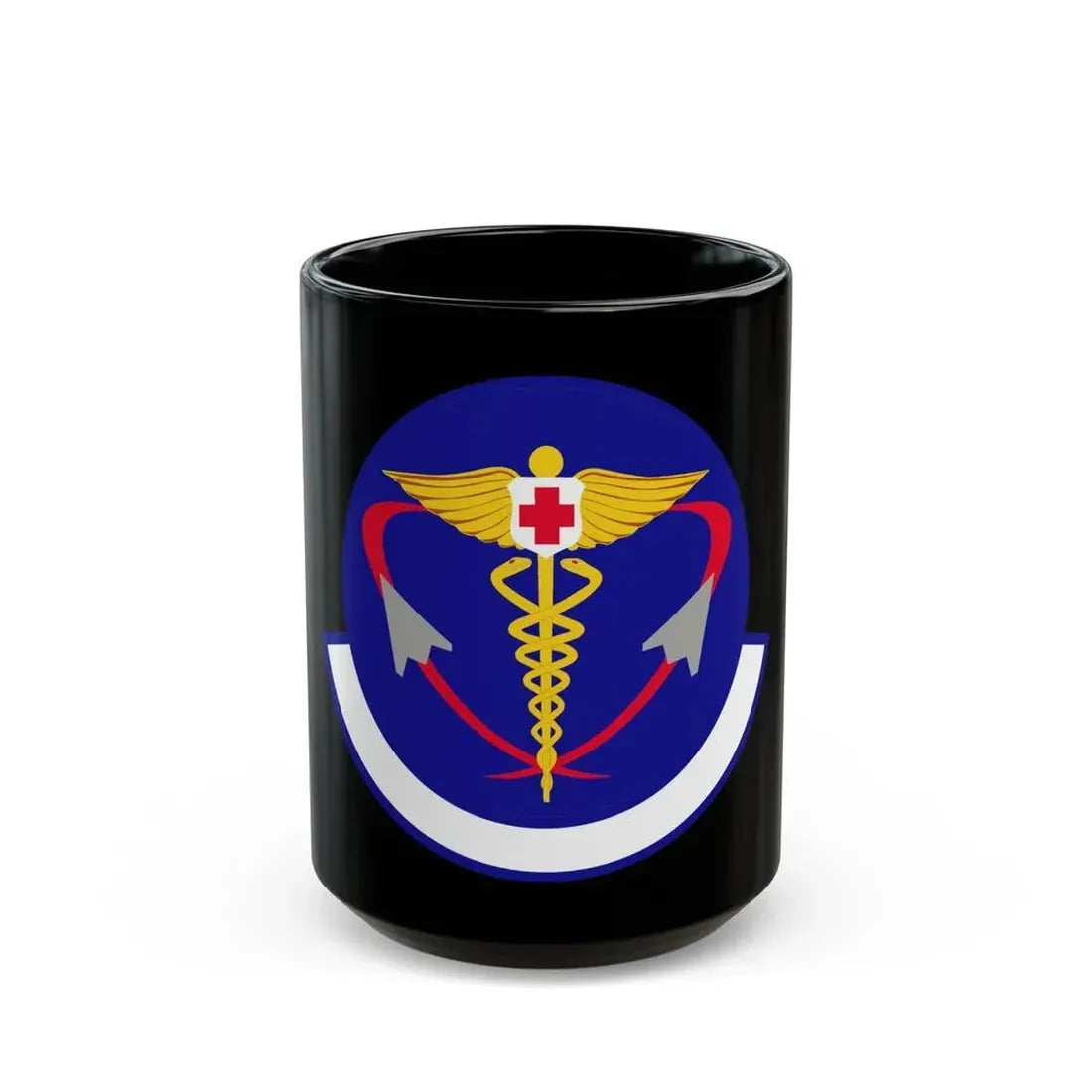 82 Operational Medical Readiness Squadron AETC (U.S. Air Force) Black Coffee Mug 15oz - Go Mug Yourself