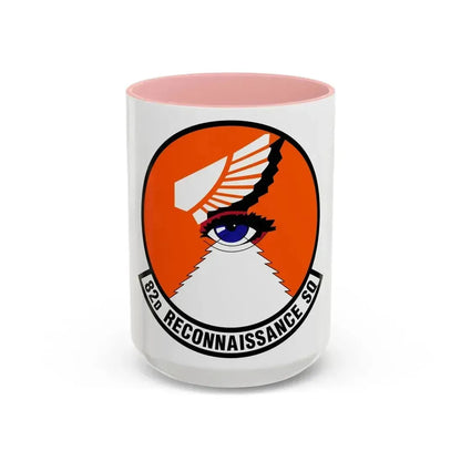82 Reconnaissance Squadron ACC (U.S. Air Force) Accent Coffee Mug 15oz Pink - Go Mug Yourself