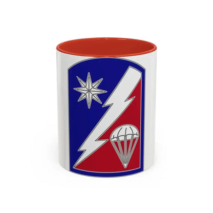 82 Sustainment Brigade (U.S. Army) Accent Coffee Mug 11oz Red - Go Mug Yourself