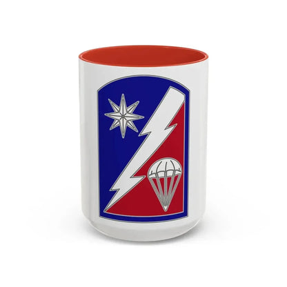 82 Sustainment Brigade (U.S. Army) Accent Coffee Mug 15oz Red - Go Mug Yourself