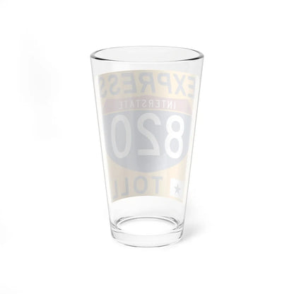 820 Express Lane free (Texas) (Road Sign) Pint Glass 16oz - Go Mug Yourself
