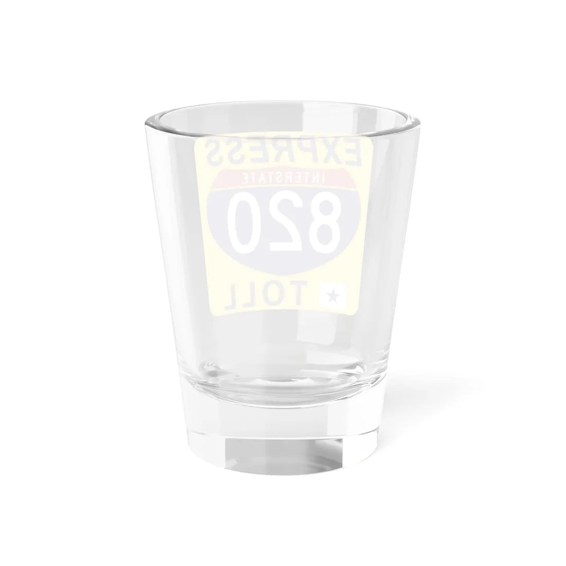 820 Express Lane free (Texas) (Road Sign) Shot Glass 1.5oz - Go Mug Yourself