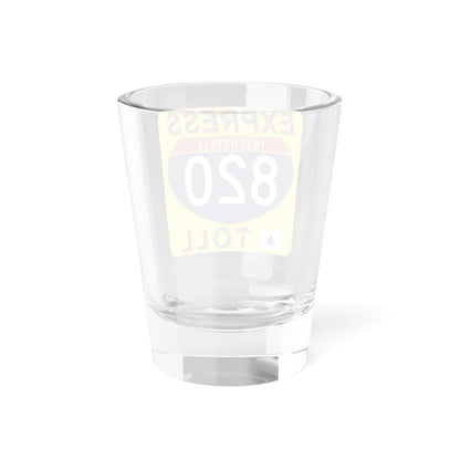 820 Express Lane free (Texas) (Road Sign) Shot Glass 1.5oz - Go Mug Yourself