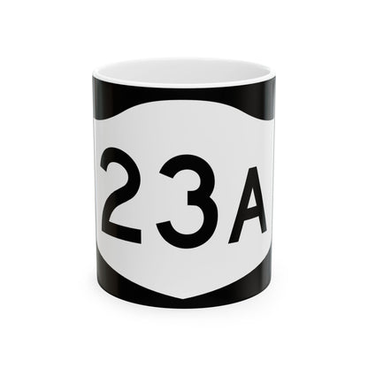 NY-23A (New York) (Road Sign) White Coffee Mug