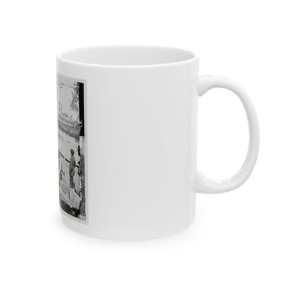 James River, Va. Confederate Gun Emplacement Above Dutch Gap (U.S. Civil War) White Coffee Mug