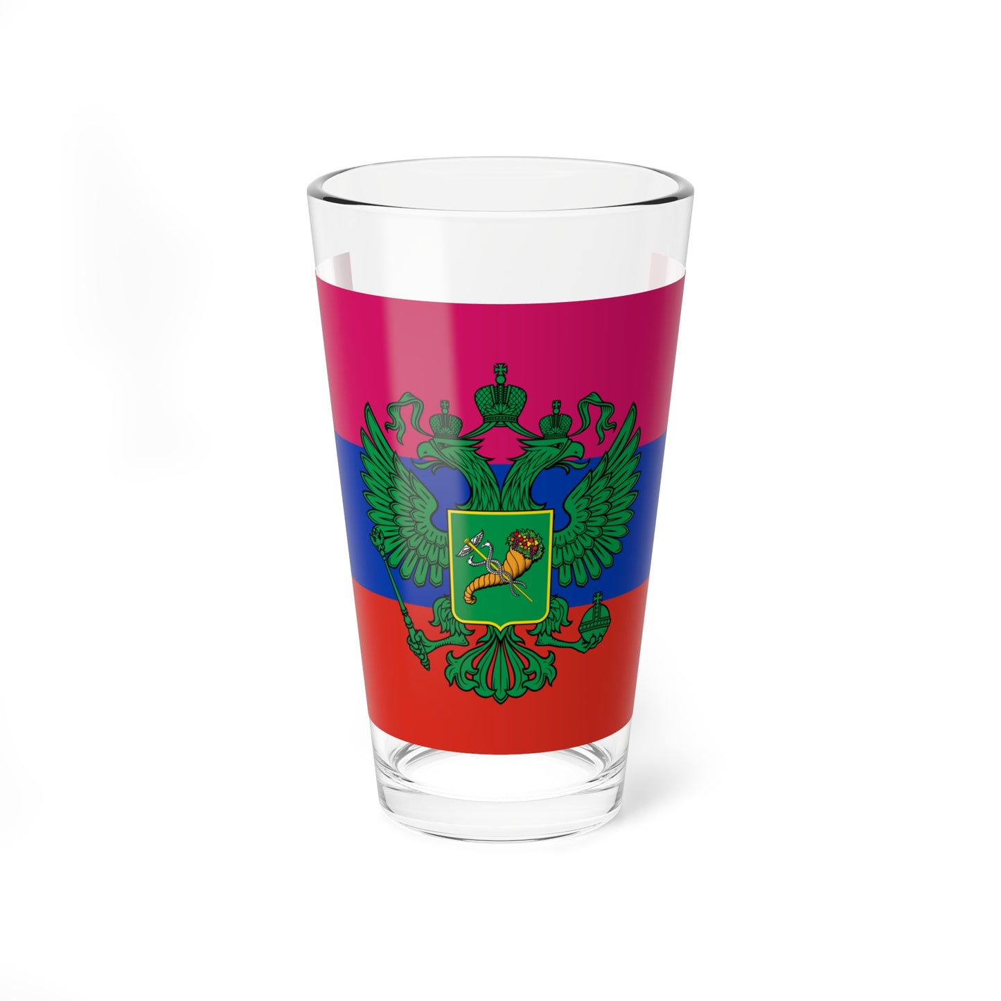 Flag of Russian occupied Kharkov Oblast (Russia) Pint Glass 16oz