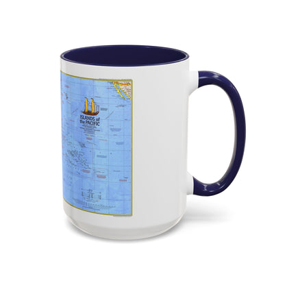 Pacific - Islands of the (1974) (Map) Accent Coffee Mug