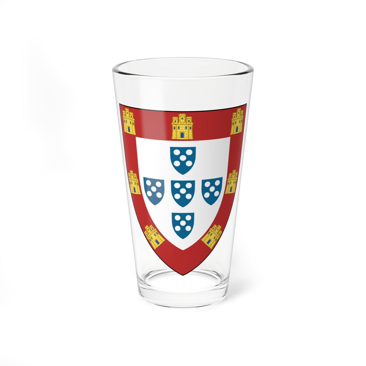 Insigne Portugallicum (Portugal) (Coat of Arms) Pint Glass 16oz
