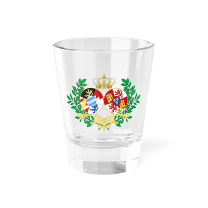 Coat of Arms of Infanta Amelia of Spain Princess Adalbert of Bavaria (Germany) (Coat of Arms) Shot Glass 1.5oz