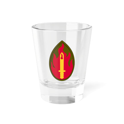 Verre à liqueur SSI (armée américaine) de la 63e division d'infanterie, 42,5 g