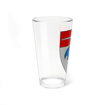 Emblem for the 1-I-JDR (Denmark) (Coat of Arms) Pint Glass 16oz