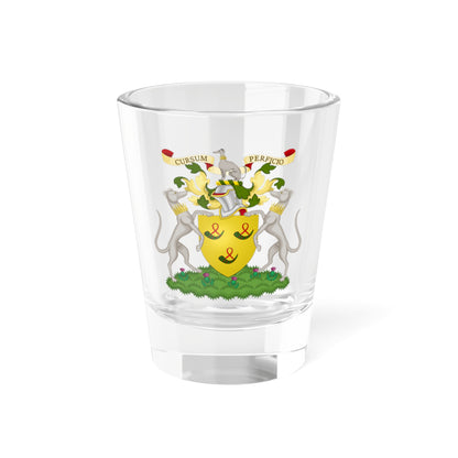 Hunter of Hunterston coat of arms (Scotland) (Coat of Arms) Shot Glass 1.5oz