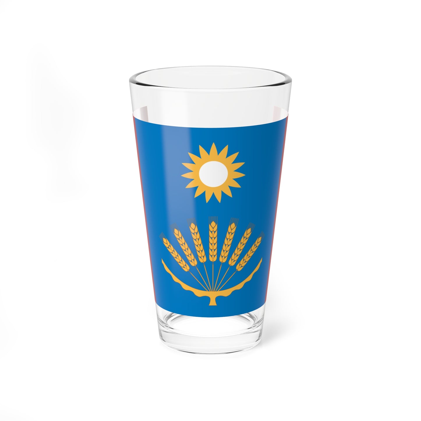 Flag of Baltachevsky rayon (Russia) Pint Glass 16oz