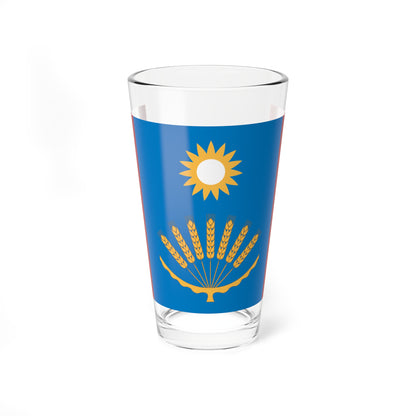 Flag of Baltachevsky rayon (Russia) Pint Glass 16oz