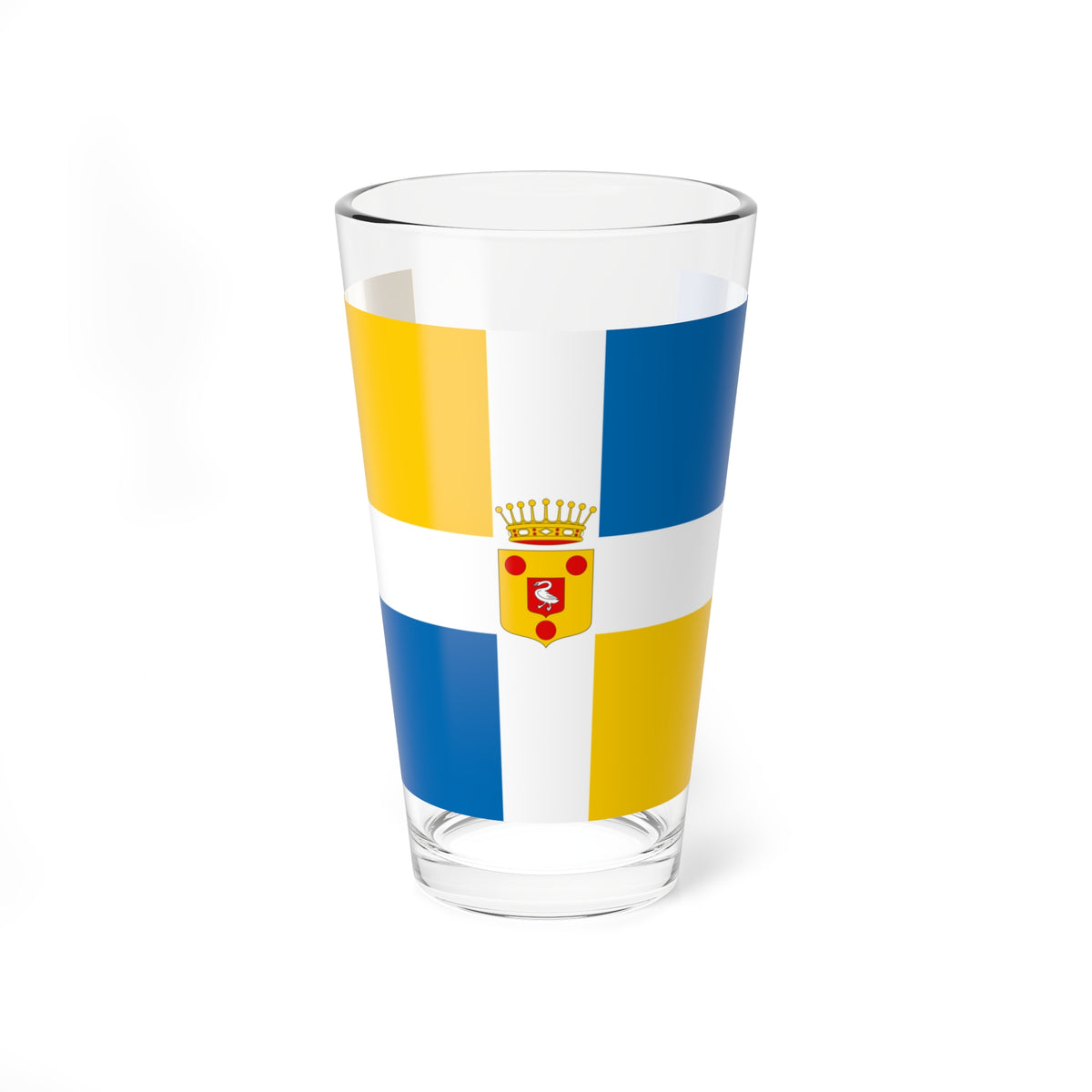 Drapeau ville fr Boulogne-sur-Mer (France) Pint Glass 16oz