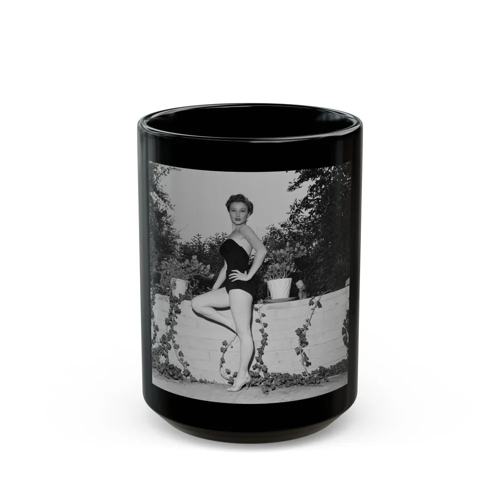 Carol Ohmart #31 (Vintage Female Icon) Black Coffee Mug-15oz-Go Mug Yourself