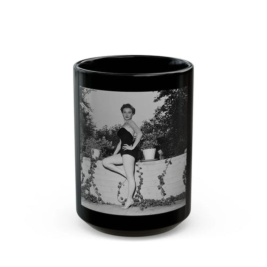 Carol Ohmart #31 (Vintage Female Icon) Black Coffee Mug-15oz-Go Mug Yourself