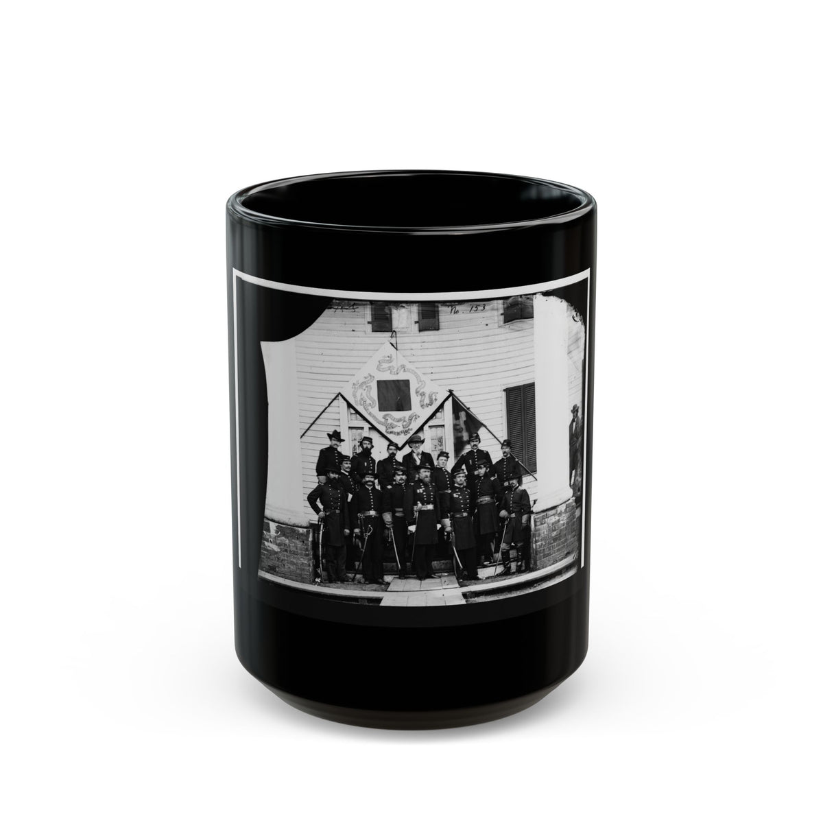 Brandy Station, Virginia. Gen. David B. Birney And Staff (U.S. Civil War) Black Coffee Mug