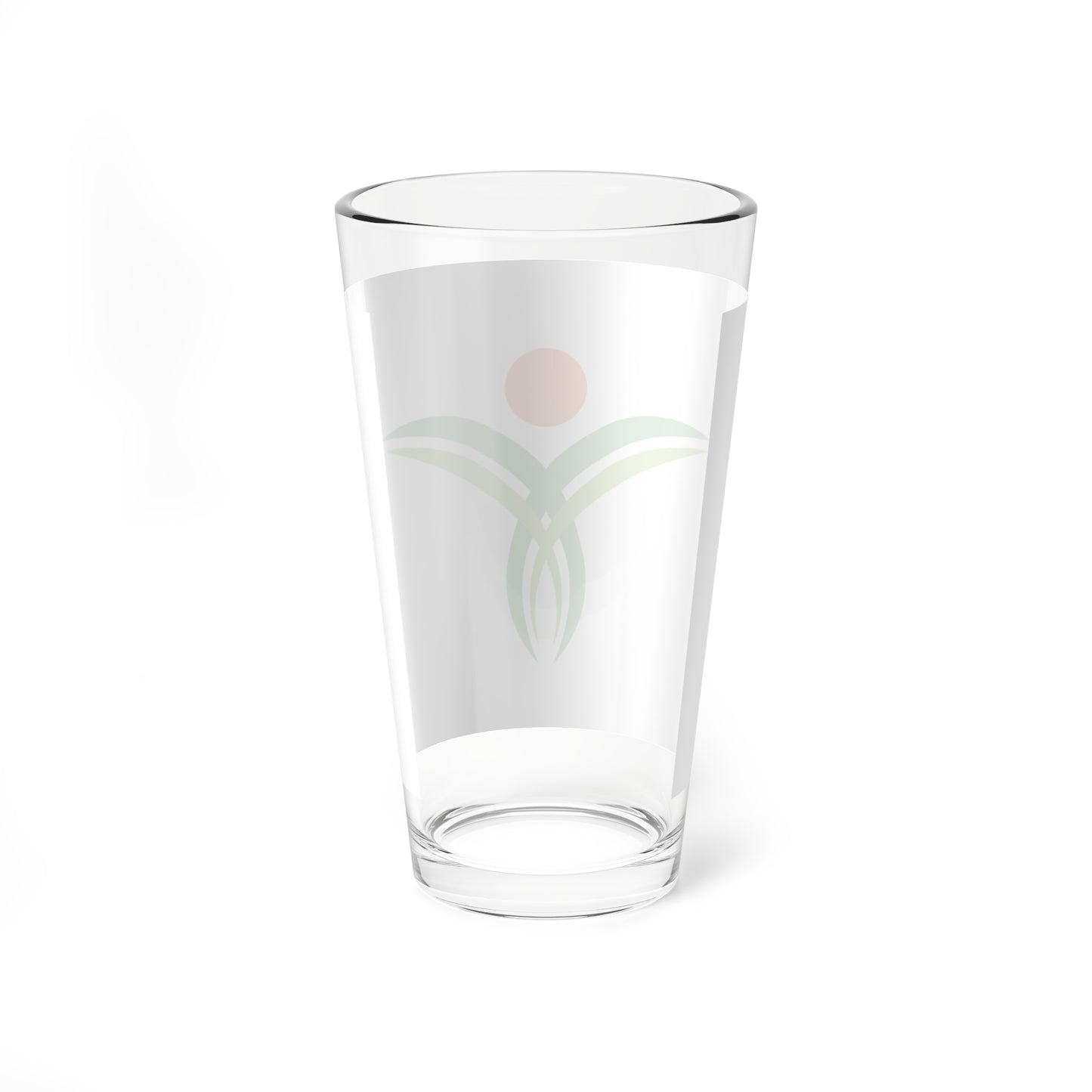 Flag of Yufu Oita no text (Japan) Pint Glass 16oz