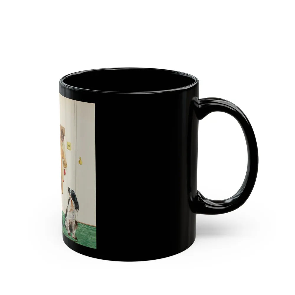 Collier's magazine cover, February 7, 1953 - Black Coffee Mug-Go Mug Yourself