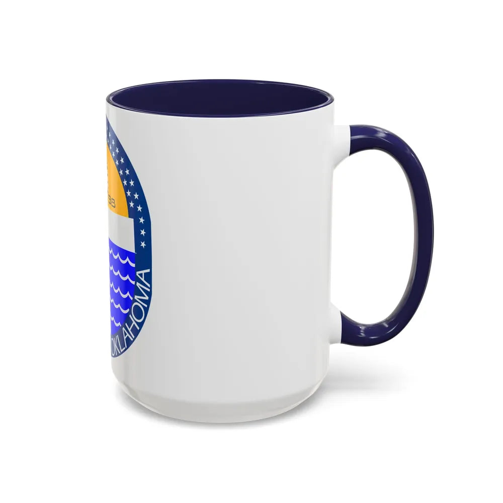 Seal of Tulsa Oklahoma - Accent Coffee Mug-Go Mug Yourself