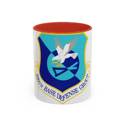 820th Base Defense Group (U.S. Air Force) Accent Coffee Mug 11oz Red - Go Mug Yourself