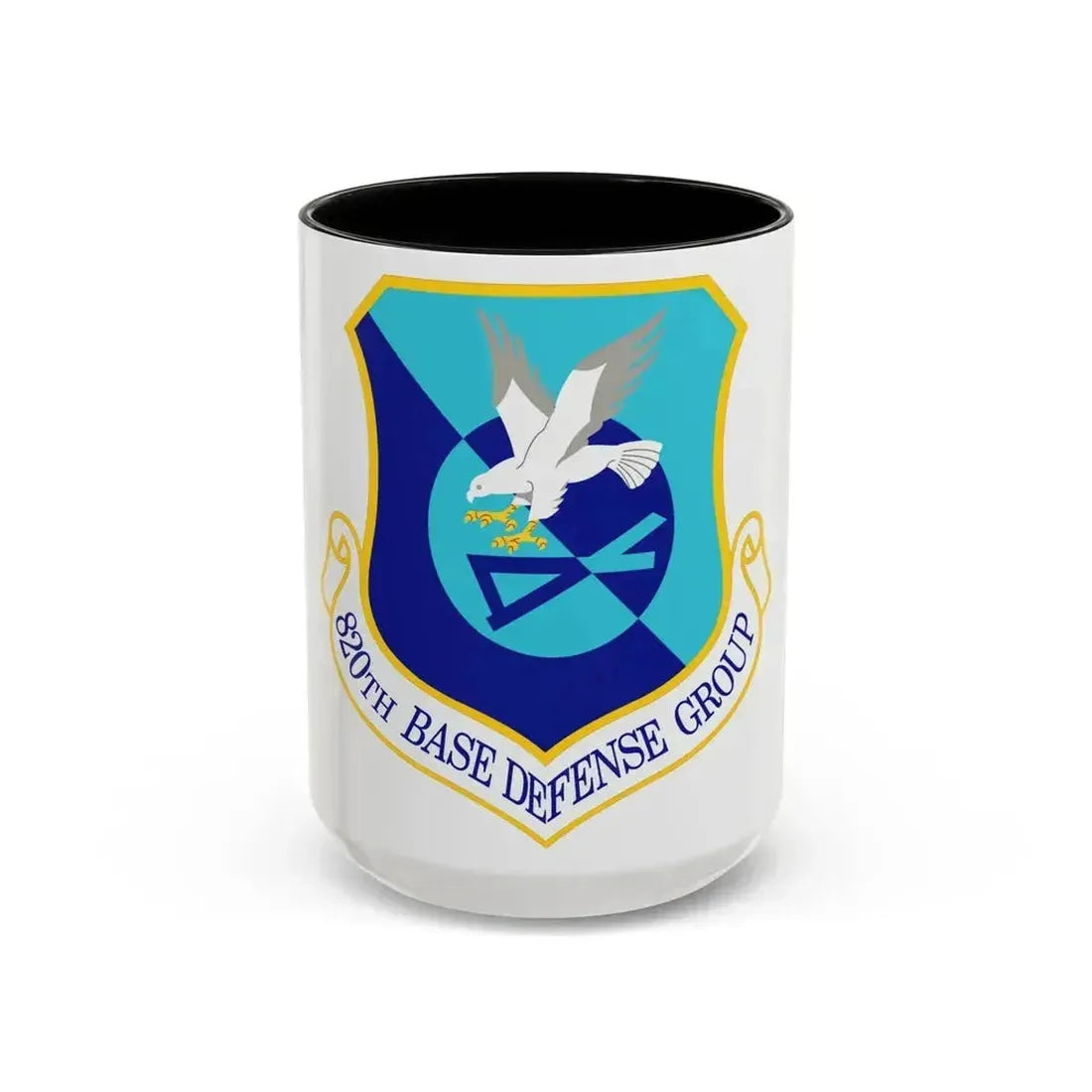 820th Base Defense Group (U.S. Air Force) Accent Coffee Mug 15oz Black - Go Mug Yourself