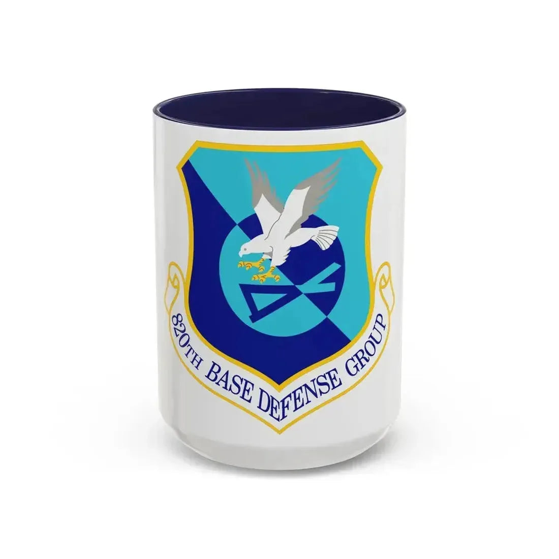 820th Base Defense Group (U.S. Air Force) Accent Coffee Mug 15oz Navy - Go Mug Yourself