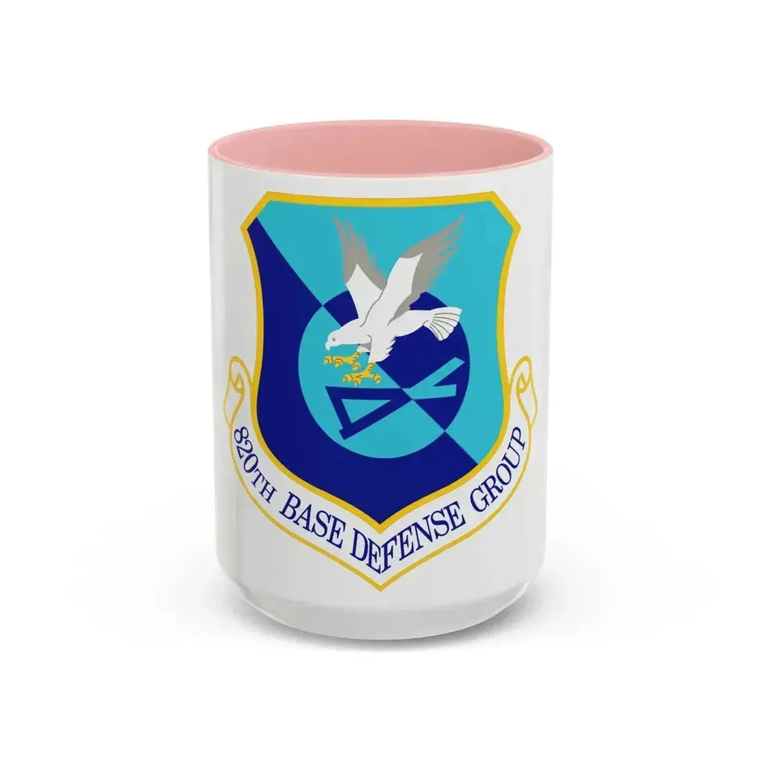 820th Base Defense Group (U.S. Air Force) Accent Coffee Mug 15oz Pink - Go Mug Yourself