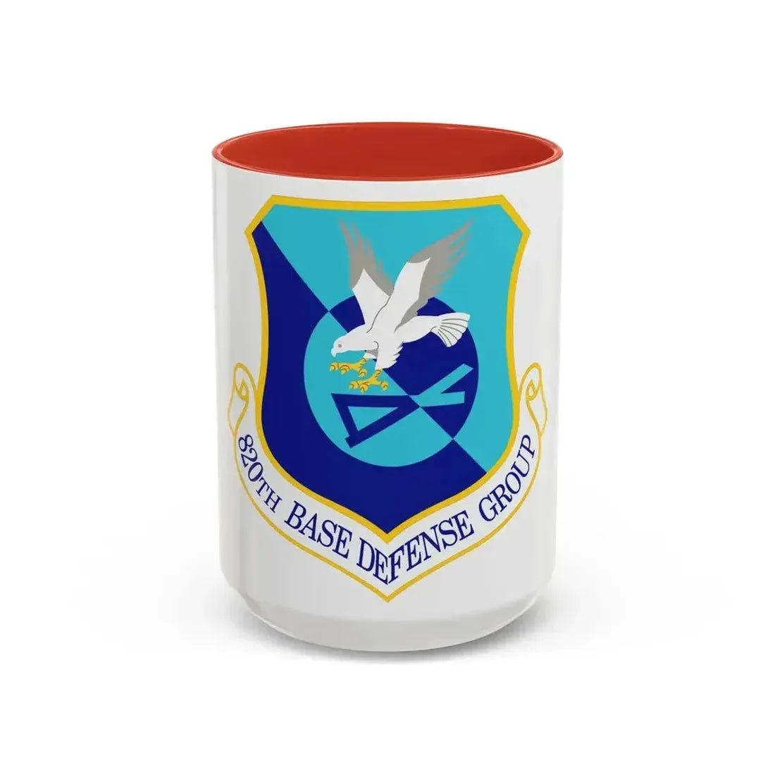 820th Base Defense Group (U.S. Air Force) Accent Coffee Mug 15oz Red - Go Mug Yourself