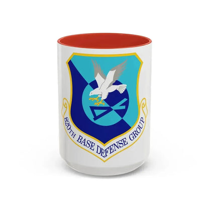 820th Base Defense Group (U.S. Air Force) Accent Coffee Mug 15oz Red - Go Mug Yourself