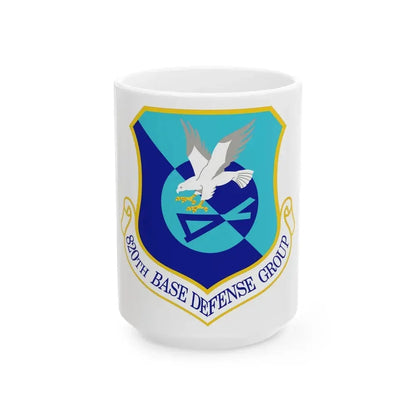 820th Base Defense Group (U.S. Air Force) White Coffee Mug 15oz - Go Mug Yourself