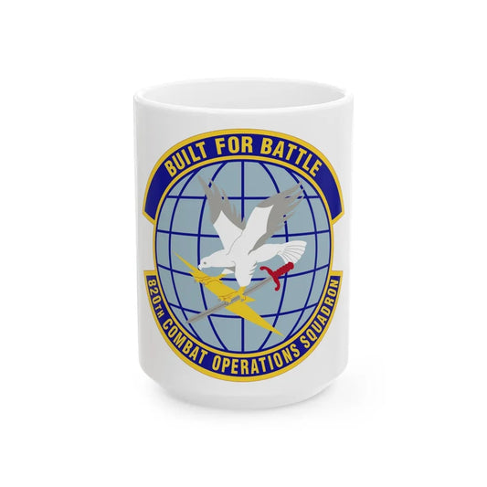 820th Combat Operations Squadron (U.S. Air Force) White Coffee Mug-15oz-Go Mug Yourself