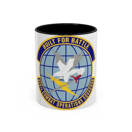 820th Combat Operations Squadron (U.S. Air Force) Accent Coffee Mug 11oz Black - Go Mug Yourself