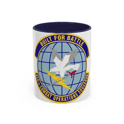 820th Combat Operations Squadron (U.S. Air Force) Accent Coffee Mug 11oz Navy - Go Mug Yourself
