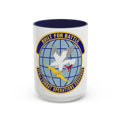 820th Combat Operations Squadron (U.S. Air Force) Accent Coffee Mug 15oz Navy - Go Mug Yourself