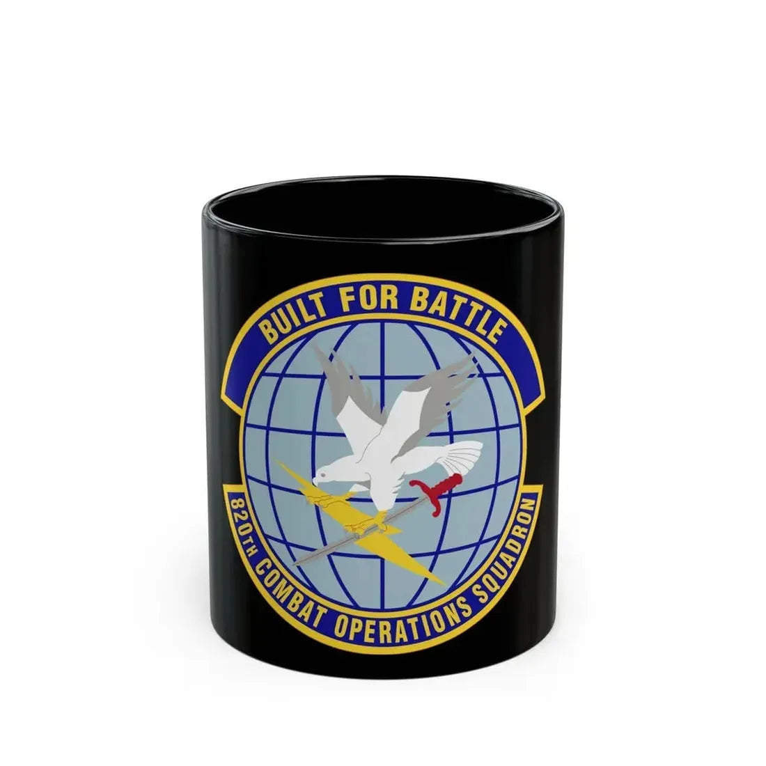 820th Combat Operations Squadron (U.S. Air Force) Black Coffee Mug 11oz - Go Mug Yourself